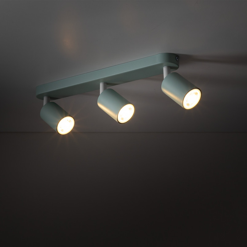 Reflektor sufitowy potrójny Livia miętowy TK Lighting