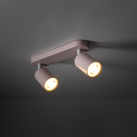 Reflektor sufitowy podwójny Livia różowy TK Lighting