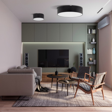 Plafon do łazienki Livo 50cm IP54 czarny TK Lighting