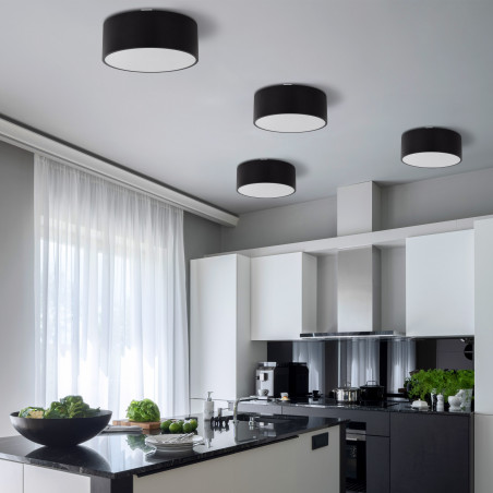 Plafon do łazienki Livo 30cm IP54 czarny TK Lighting