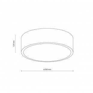 Plafon do łazienki Livo 50cm IP54 biały TK Lighting