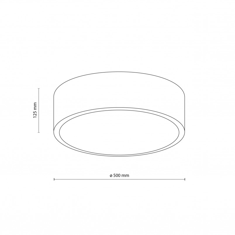 Plafon do łazienki Livo 50cm IP54 biały TK Lighting