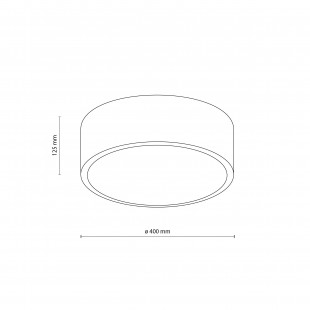 Plafon do łazienki Livo 40cm IP54 biały TK Lighting
