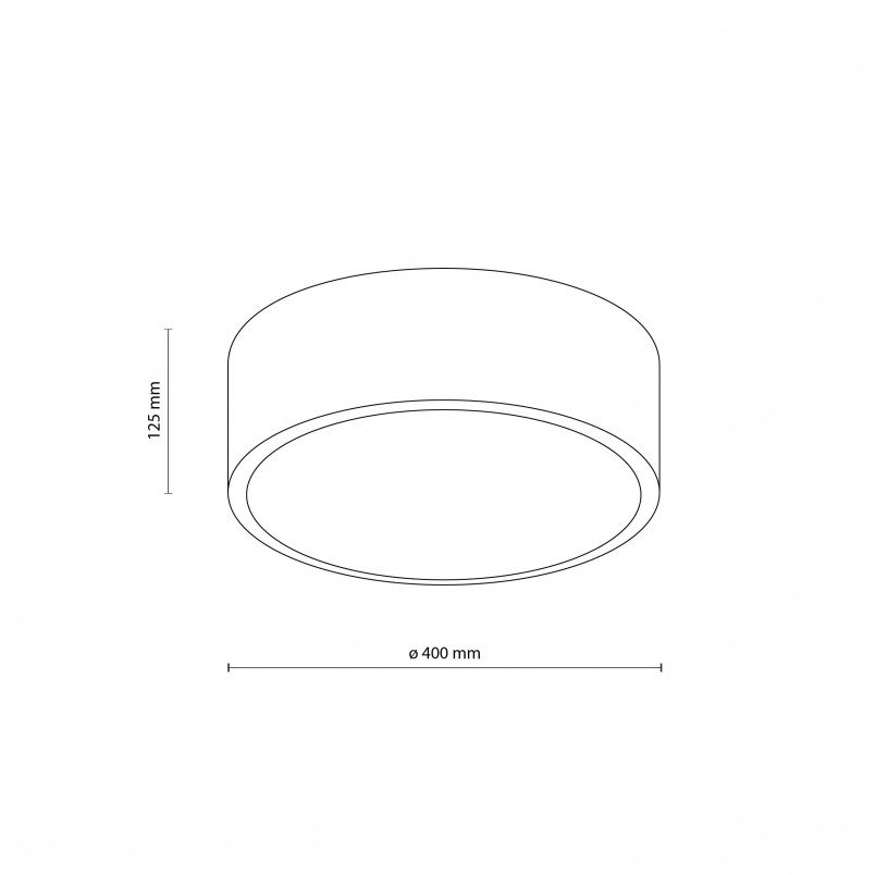 Plafon do łazienki Livo 40cm IP54 biały TK Lighting