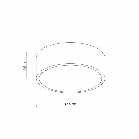Plafon do łazienki Livo 40cm IP54 biały TK Lighting