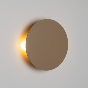 Kinkiet okrągły Luna Sabia 20cm beżowy TK Lighting