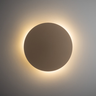 Kinkiet okrągły Luna Sabia 30cm beżowy TK Lighting