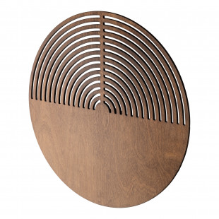 Kinkiet drewniany okrągły Lunar 40cmcm brąz TK Lighting