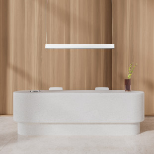 Lampa wisząca podłużna Luxe LED 3000K 120cm biała TK Lighting