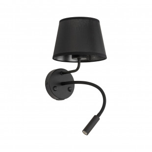 Kinkiet z lampką do czytania i usb Maja czarny TK Lighting