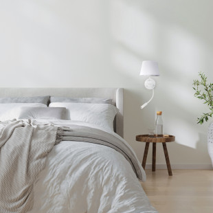 Kinkiet z lampką do czytania Maja biały TK Lighting