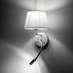 Kinkiet z lampką do czytania Maja biały TK Lighting