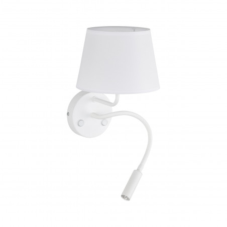 Kinkiet z lampką do czytania Maja biały TK Lighting