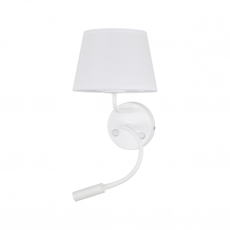 Kinkiet z lampką do czytania Maja biały TK Lighting