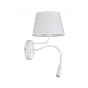 Kinkiet z lampką do czytania Maja biały TK Lighting