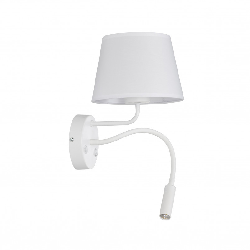 Kinkiet z lampką do czytania Maja biały TK Lighting