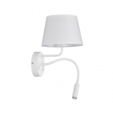 Kinkiet z lampką do czytania Maja biały TK Lighting