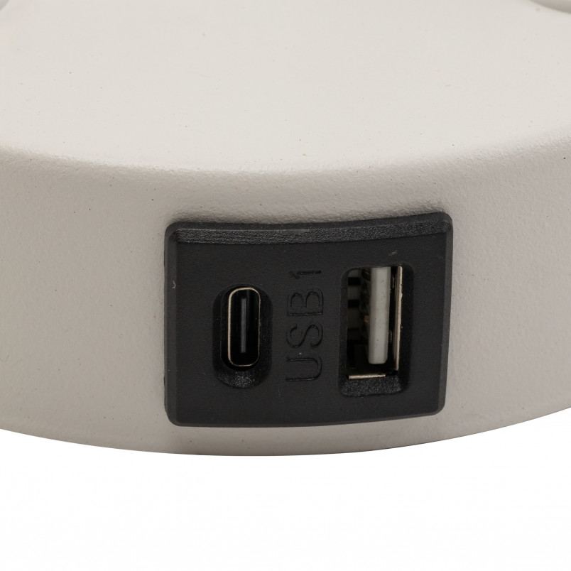 Kinkiet z lampką do czytania i usb Maja biały TK Lighting