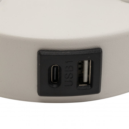 Kinkiet z lampką do czytania i usb Maja biały TK Lighting
