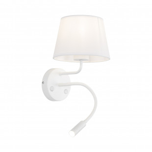 Kinkiet z lampką do czytania Maja biały TK Lighting