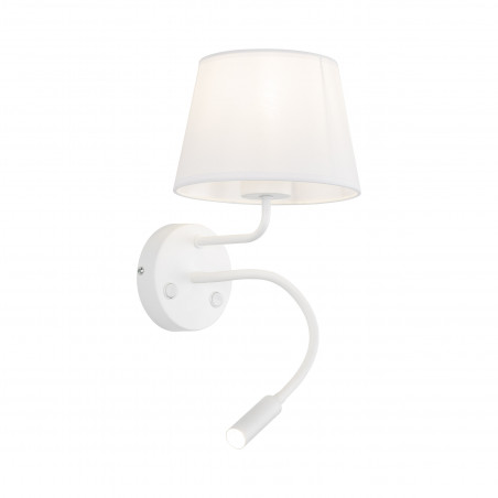 Kinkiet z lampką do czytania Maja biały TK Lighting