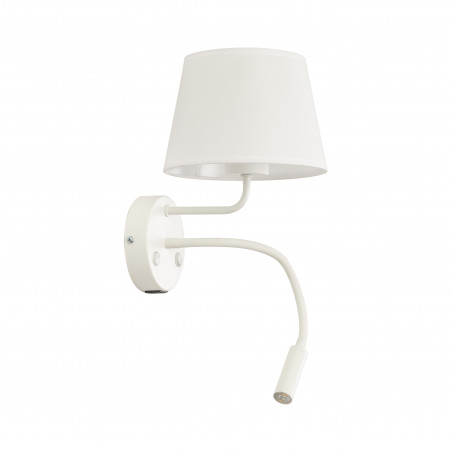 Kinkiet z lampką do czytania i usb Maja biały TK Lighting