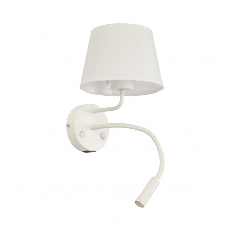 Kinkiet z lampką do czytania i usb Maja biały TK Lighting