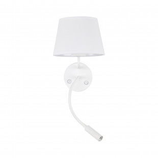 Kinkiet z lampką do czytania Maja biały TK Lighting