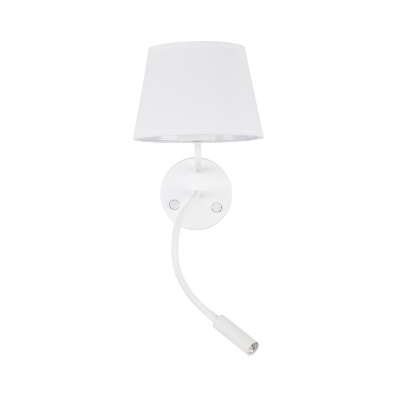 Kinkiet z lampką do czytania Maja biały TK Lighting