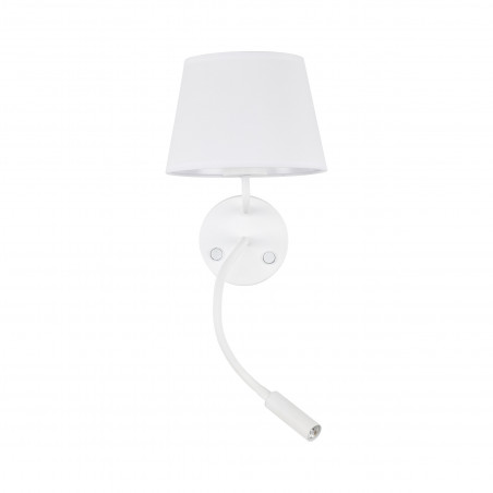 Kinkiet z lampką do czytania Maja biały TK Lighting
