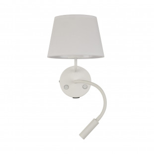 Kinkiet z lampką do czytania i usb Maja biały TK Lighting