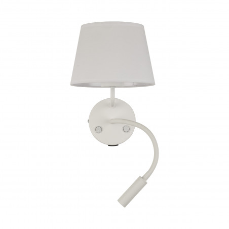 Kinkiet z lampką do czytania i usb Maja biały TK Lighting