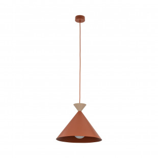 Lampa wisząca stożek Matteo 33cm ceglany / sabia TK Lighting