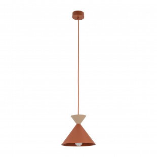 Lampa wisząca stożek Matteo 20cm ceglany / sabia TK Lighting
