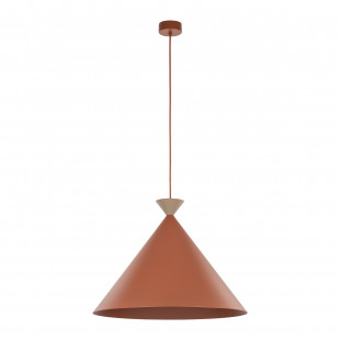 Lampa wisząca stożek Matteo 50cm ceglany / sabia TK Lighting