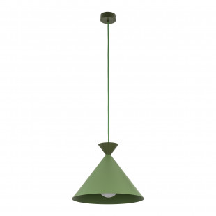 Lampa wisząca stożek Matteo Peapod 33cm zielona TK Lighting