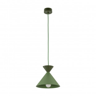 Lampa wisząca stożek Matteo Peapod 20cm zielona TK Lighting