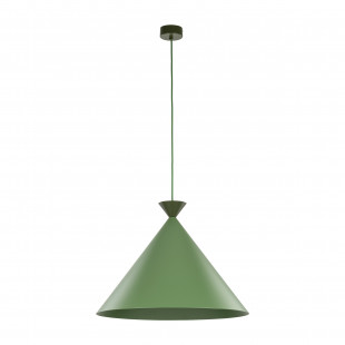 Lampa wisząca stożek Matteo Peapod 50cm zielona TK Lighting