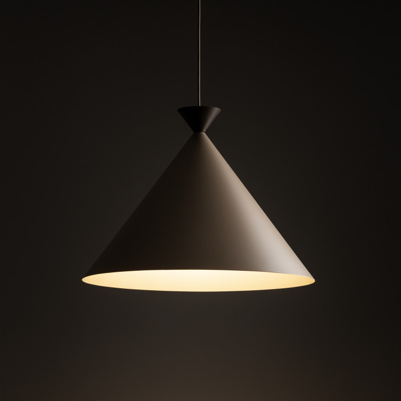 Lampa wisząca stożek Matteo 50cm sabia / brąz TK Lighting