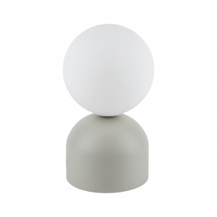 Lampa stołowa szklana kula Miki biały / beżowy TK Lighting
