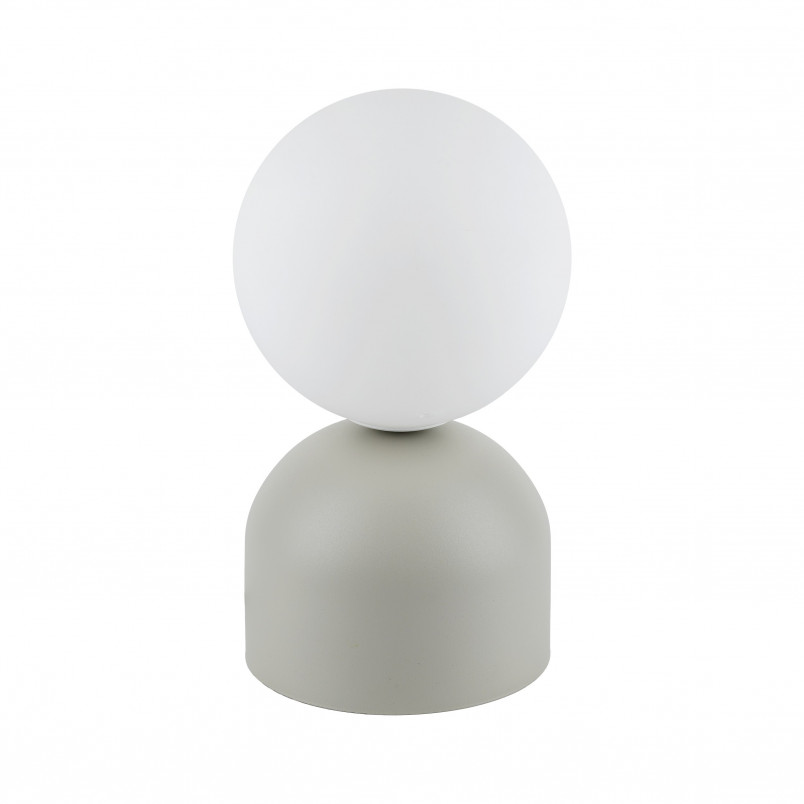 Lampa stołowa szklana kula Miki biały / beżowy TK Lighting
