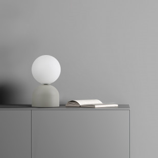 Lampa stołowa szklana kula Miki biały / beżowy TK Lighting