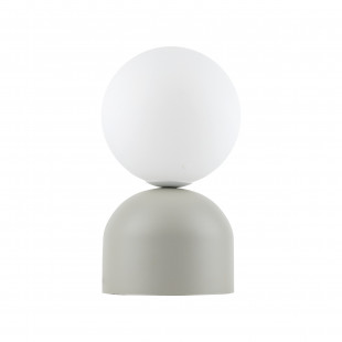 Lampa stołowa szklana kula Miki biały / beżowy TK Lighting