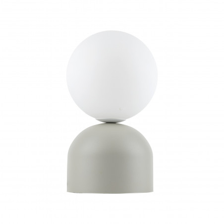 Lampa stołowa szklana kula Miki biały / beżowy TK Lighting
