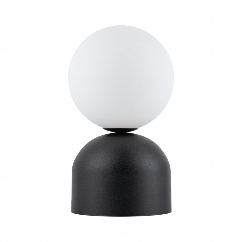 Lampa stołowa szklana kula Miki biały / czarny TK Lighting