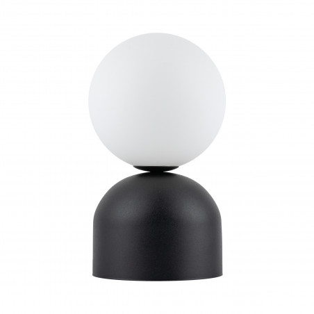 Lampa stołowa szklana kula Miki biały / czarny TK Lighting