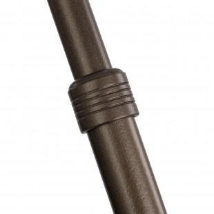 Lampa podłogowa łukowa z abażurem Moby brązowa TK Lighting
