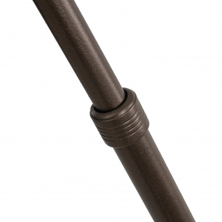 Lampa podłogowa łukowa z abażurem Moby brązowa TK Lighting