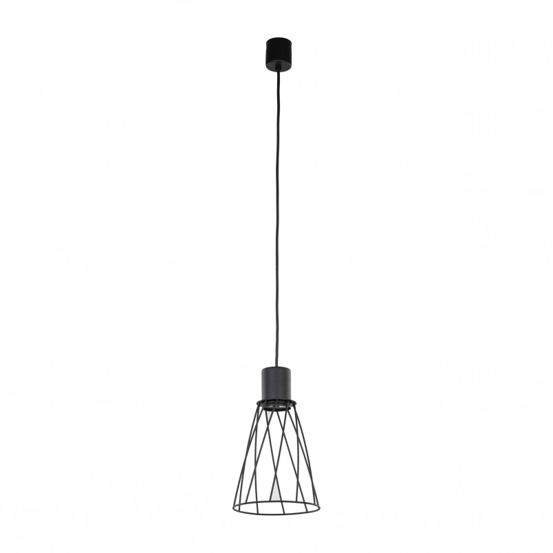 Lampa wisząca druciana Modesto 16cm czarna TK Lighting