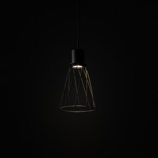 Lampa wisząca druciana Modesto 16cm czarna TK Lighting